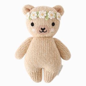 Baby Honey Bear - Ivory Floral - Cuddle + Kind