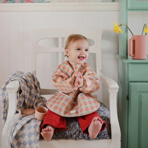 Long Sleeve Bib - Cherries - Mushie
