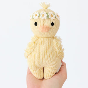 Baby Duckling - Ivory Floral - Cuddle + Kind