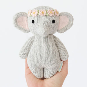 Baby Elephant - Blush Floral - Cuddle + Kind