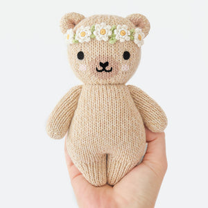 Baby Honey Bear - Ivory Floral - Cuddle + Kind