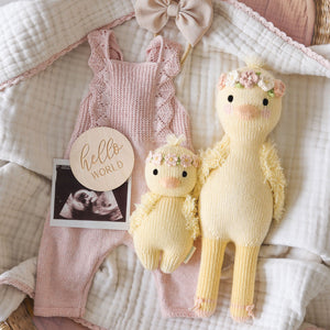 Baby Duckling - Blush Floral - Cuddle + Kind