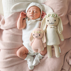 Baby Bunny - Rose with Ivory Floral - Cuddle + Kind