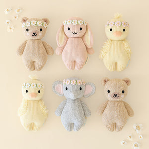 Baby Honey Bear - Ivory Floral - Cuddle + Kind