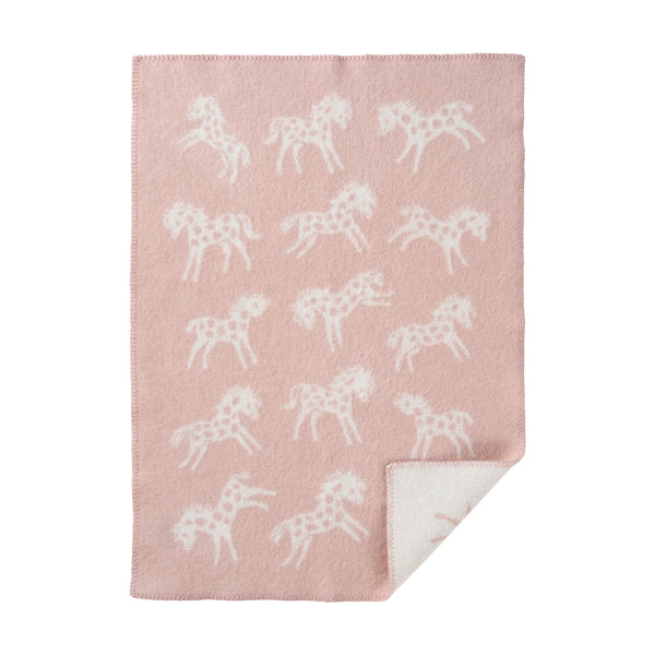 Pony Lambswool Blanket - Pink - Klippan