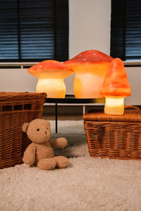 Egmont Mushroom Toadstool Lamp/Night Light - Red Brick - Small - Heico