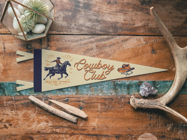 Cowboy Club Pennant - Benoit's Design Co.