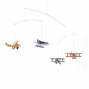 Vintage 1920 Biplane Mobile - Flight Mobile - Authentic Models – Pine ...
