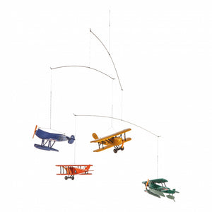 Vintage 1920 Biplane Mobile - Flight Mobile - Authentic Models – Pine ...