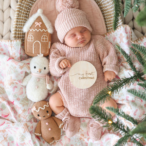 Baby Snowman - Blush - Cuddle + Kind (Seasonal Exclusive)
