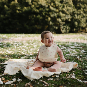 Silicone Baby Bib - Bows - Mushie