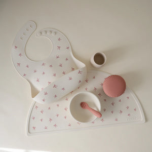 Silicone Baby Bib - Bows - Mushie