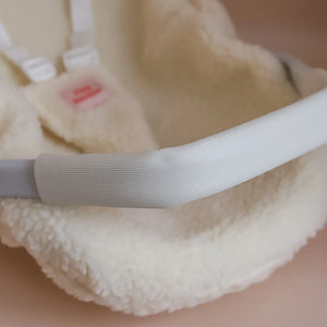 Dolls Car Seat - Cream Sherpa - Tiny Harlow