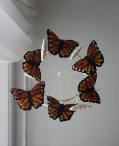 Butterfly Baby Mobile - Orange - Gamcha