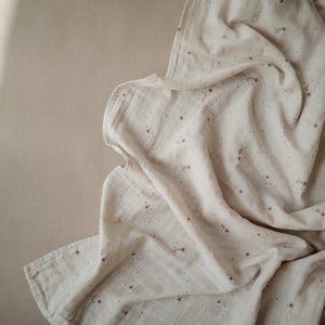 Organic Cotton Muslin Swaddle Blanket - Falling Stars - Mushie