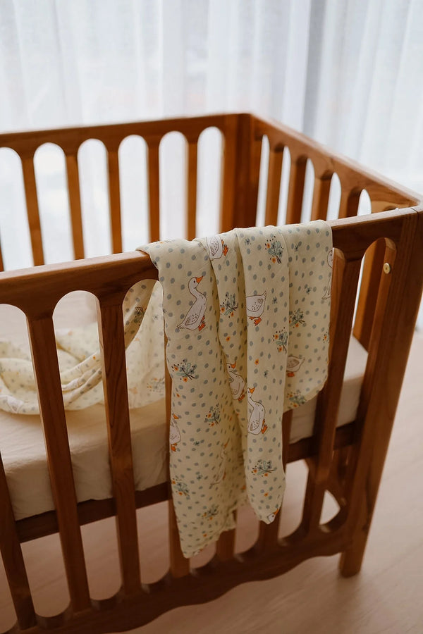 French Geese Swaddle - The Name Nest