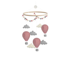 Hot Air Balloon Baby Mobile - Pink - Gamcha