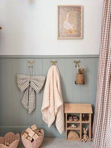The Heirloom Blanket - 9 Layer Gauze Blanket with Lace Trim - Buttermilk