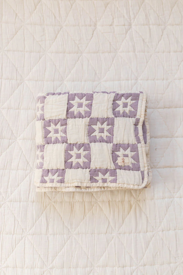 Homestead Patchwork Quilt - Lilac - New Grain