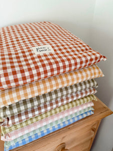 Gingham Bed Canopy - Farmhouse Dusty Green