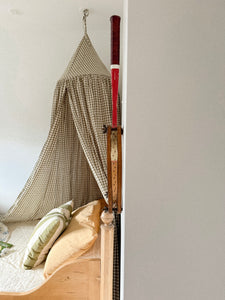 Gingham Bed Canopy - Farmhouse Dusty Green