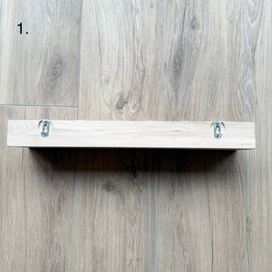 SECONDS - Scallop Shelf - Scalloped Edge Natural Wooden Shelving - Pine + Pear