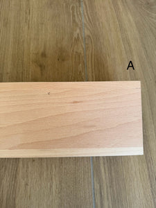 SECONDS - Scallop Shelf - Scalloped Edge Natural Wooden Shelving - Pine + Pear