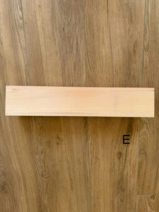 SECONDS - Scallop Shelf - Scalloped Edge Natural Wooden Shelving - Pine + Pear