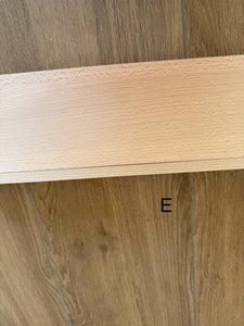SECONDS - Scallop Shelf - Scalloped Edge Natural Wooden Shelving - Pine + Pear