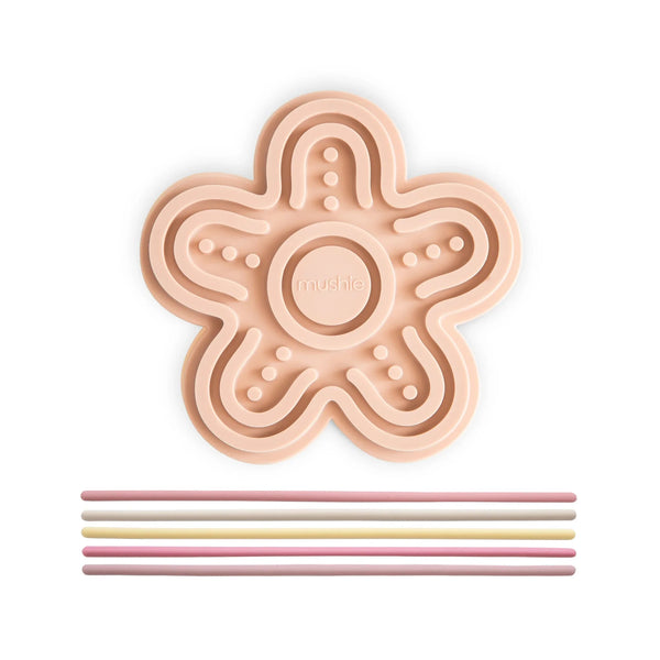 Silicone Sensory Threading Toy - Petal - Mushie