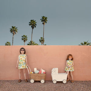 Rattan Strolley - Dolls Pram - Olli Ella