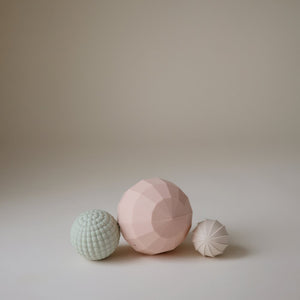 Nesting Spheres Sensory Toy - Blush - Mushie