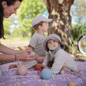 Nesting Spheres Sensory Toy - Blush - Mushie