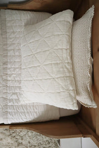 New Grain - Quilted Pillowcase - Natural