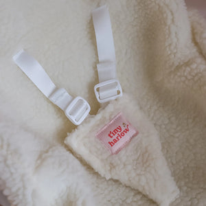 Dolls Car Seat - Cream Sherpa - Tiny Harlow
