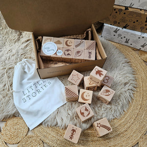 Natural Wooden Stacking Blocks - Space & Beyond