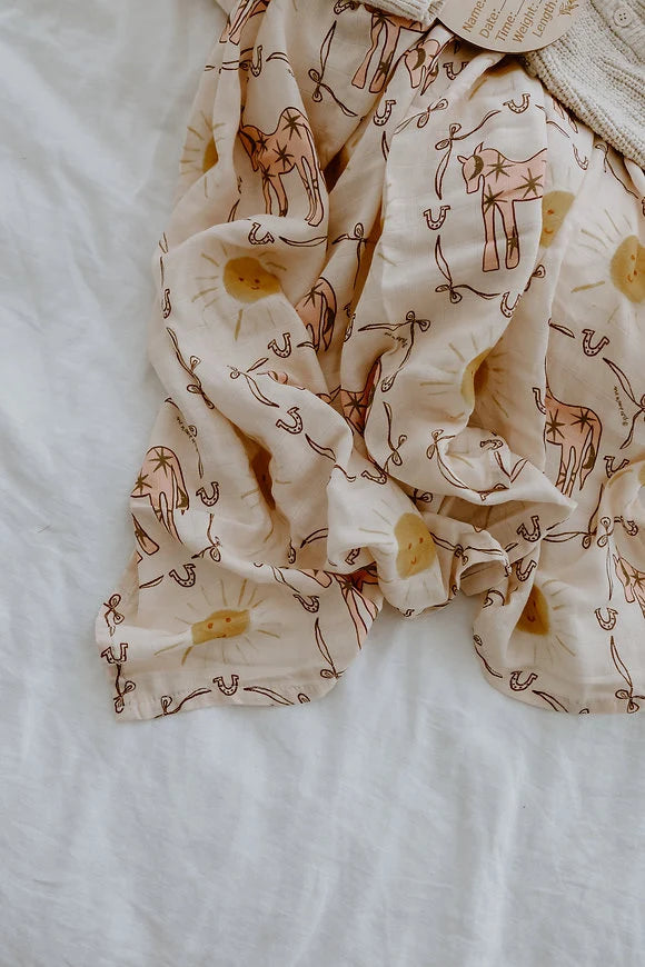 Pink Pony Club Swaddle - The Name Nest