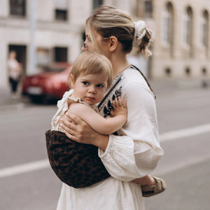 Toddler Hip Carrier - Leopard Print Brown - Wildride
