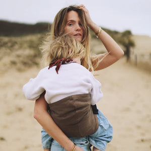 Toddler Hip Carrier - Brown Linen - Wildride