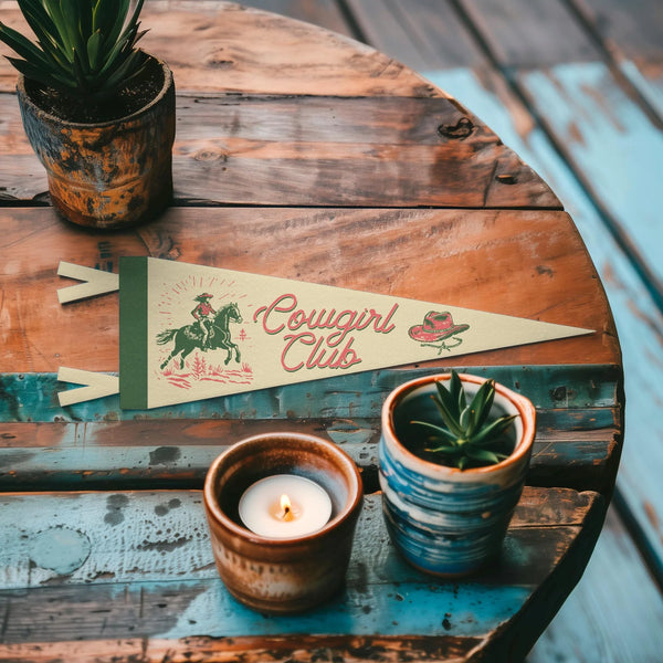 Cowgirl Club Pennant - Benoit's Design Co.
