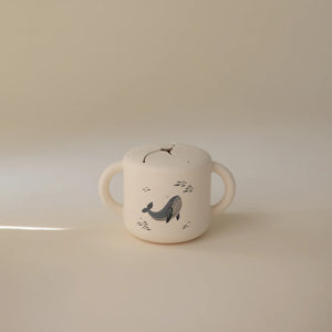 Silicone Snack Cup - Whales - Mushie