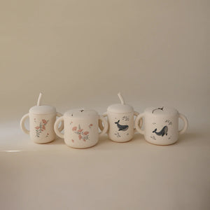 Silicone Snack Cup - Whales - Mushie