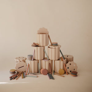 Coin & Tube Sorting Set Toy - Mushie