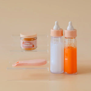 Tiny Tummies Peaches Jelly Food Jar and Spoon Set - Tiny Harlow