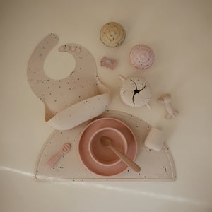 Silicone Baby Bib - Vanilla Confetti - Mushie