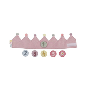 Birthday Crown with Numbers - Pink - Little Dutch