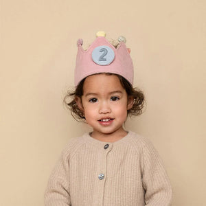 Birthday Crown with Numbers - Pink - Little Dutch
