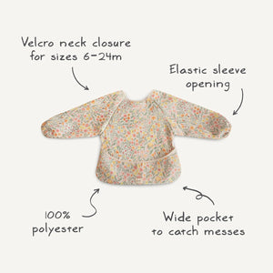 Long Sleeve Bib - Cherries - Mushie