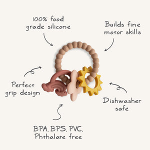 Nature Blush Teething Ring - Mushie