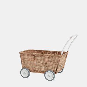 Rattan Strolley - Dolls Pram - Olli Ella
